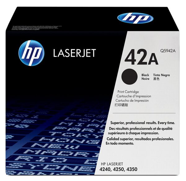 HP 42A (Q5942A) Black Original LaserJet Toner Cartridge