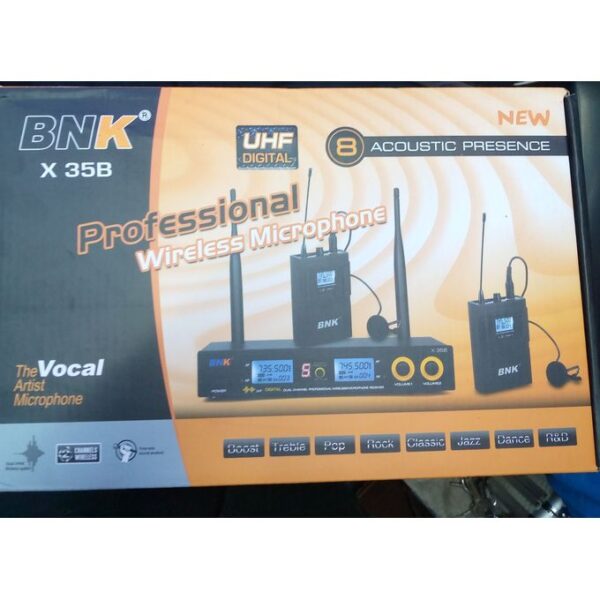 BNK X35B Professional Wireless Lapel/Lavalier Microphone - Image 2