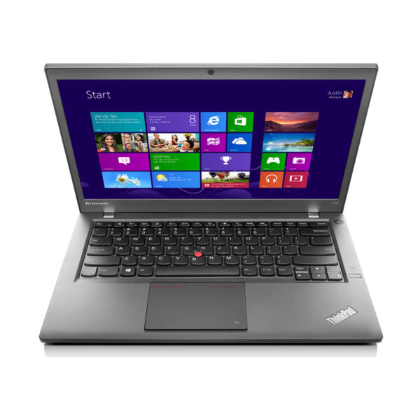 Lenovo ThinkPad T440s with Intel Core i5-4300U, 8GB RAM, 128GB SSD, and 14" HD display.