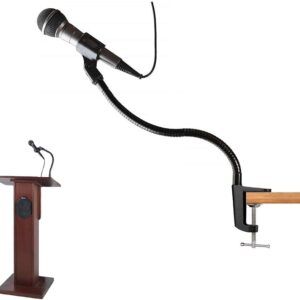 Podium Desk Mic Stand in Use