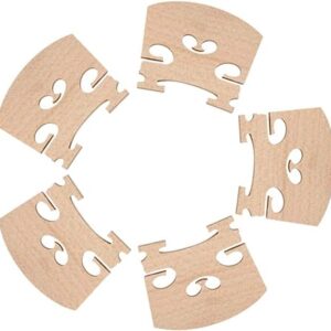 5 Pack Fine Grade Maple 4/4 Full Size Violin Bridge