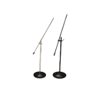 Round-Base Microphone Stand in Studio Setting