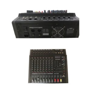 8-channel powered mixer with MP3 and Bluetooth player