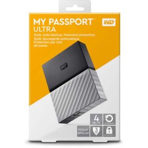 WD My Passport Ultra 4TB USB 3.0 Hard Drive.