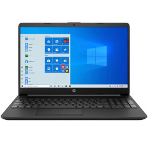 HP 15-dw1174nia laptop with Intel Core i5 10th Gen processor, 8GB RAM, 1TB HDD, and 15.6-inch HD touchscreen display.