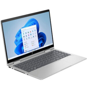 Front view of the HP ENVYx360 14es0013dx i5 laptop, showcasing 8GB RAM, 512GB SSD, and 14.0-inch touchscreen display