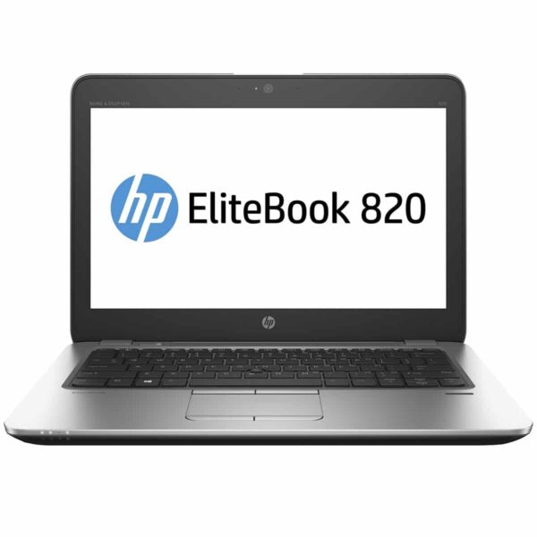 HP EliteBook 820 G4 with Intel Core i5 7th Gen, 8GB RAM, 256GB SSD, and 12.5-inch HD display.