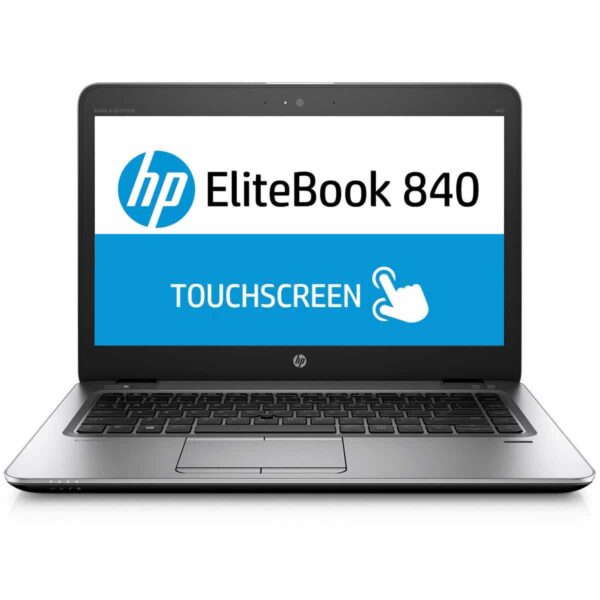 HP EliteBook 840r G4 laptop with Core i5, 8GB RAM, 500GB HDD, 14" FHD touchscreen