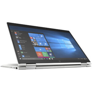 HP EliteBook x360 1040G5 laptop with Intel Core i7 8th Gen processor, 16GB RAM, 256GB SSD, and a 14-inch FHD display