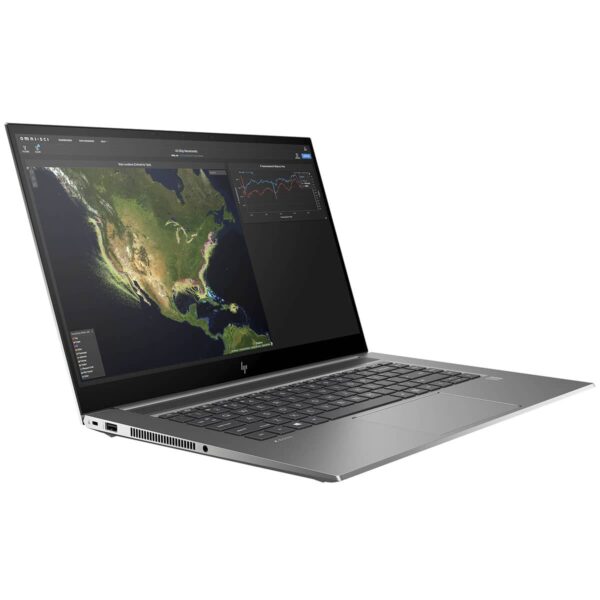 HP ZBook Create G7 laptop with Intel Core i7 processor, 16GB RAM, 512GB SSD, and NVIDIA® GeForce RTX™ 2070 graphics, featuring a 15.6-inch FHD display.