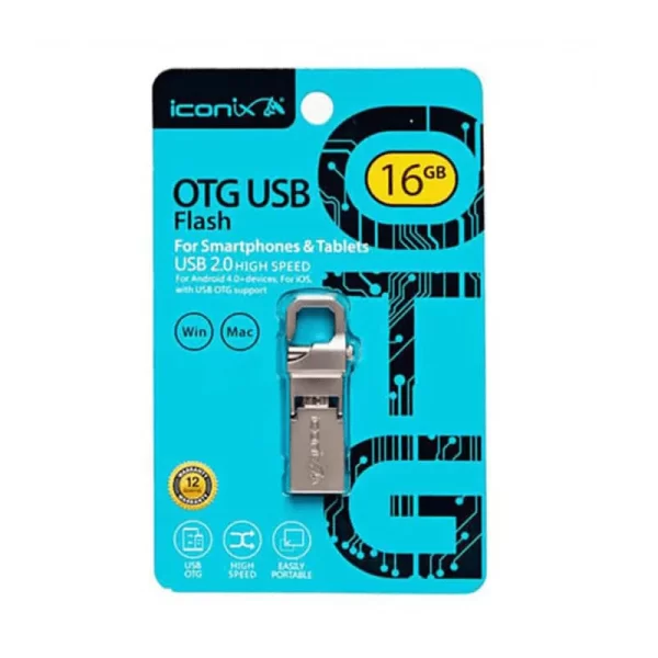 ICONIX OTG DUAL FLASHDISK 16G