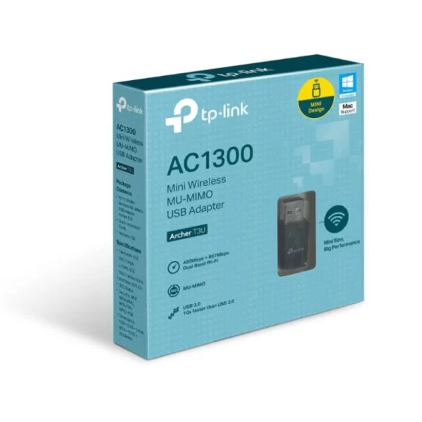 TP-Link Archer T3U AC1300 Mini Wireless MU-MIMO USB Adapter - Image 2