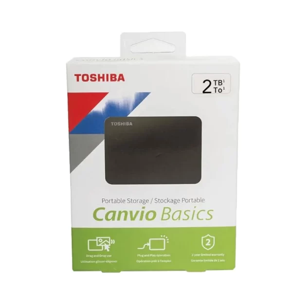 Toshiba Canvio Basics 2TB Portable Hard Drive. - Image 2