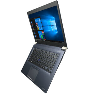 Toshiba Tecra X40-D laptop with Intel Core i5 7th Gen processor, 8GB RAM, 256GB SSD, and a 14-inch FHD display