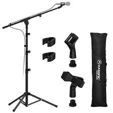 Heavy Duty Adjustable Microphone Stand in Studio Setting